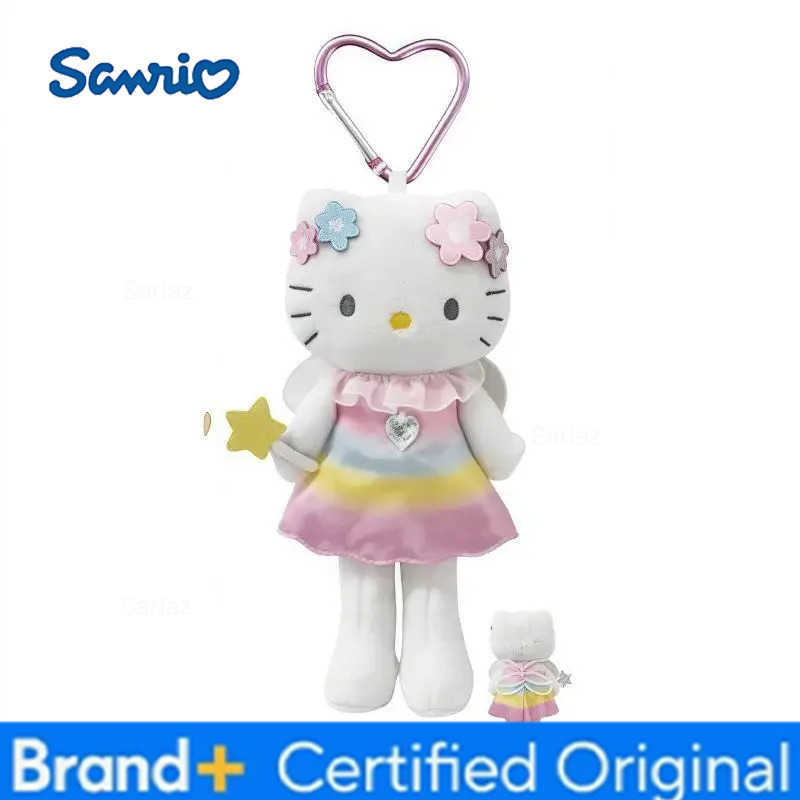 Sanrio 15Cm Kawaii Long Legs Heisei Hot Girl Kitt cat Plush Keychain my melody Pendant Cartoon Doll Toy Bag Pendant Gift H251225