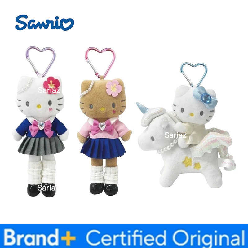 Sanrio 15Cm Kawaii Long Legs Heisei Hot Girl Kitt cat Plush Keychain my melody Pendant Cartoon Doll Toy Bag Pendant Gift H251225