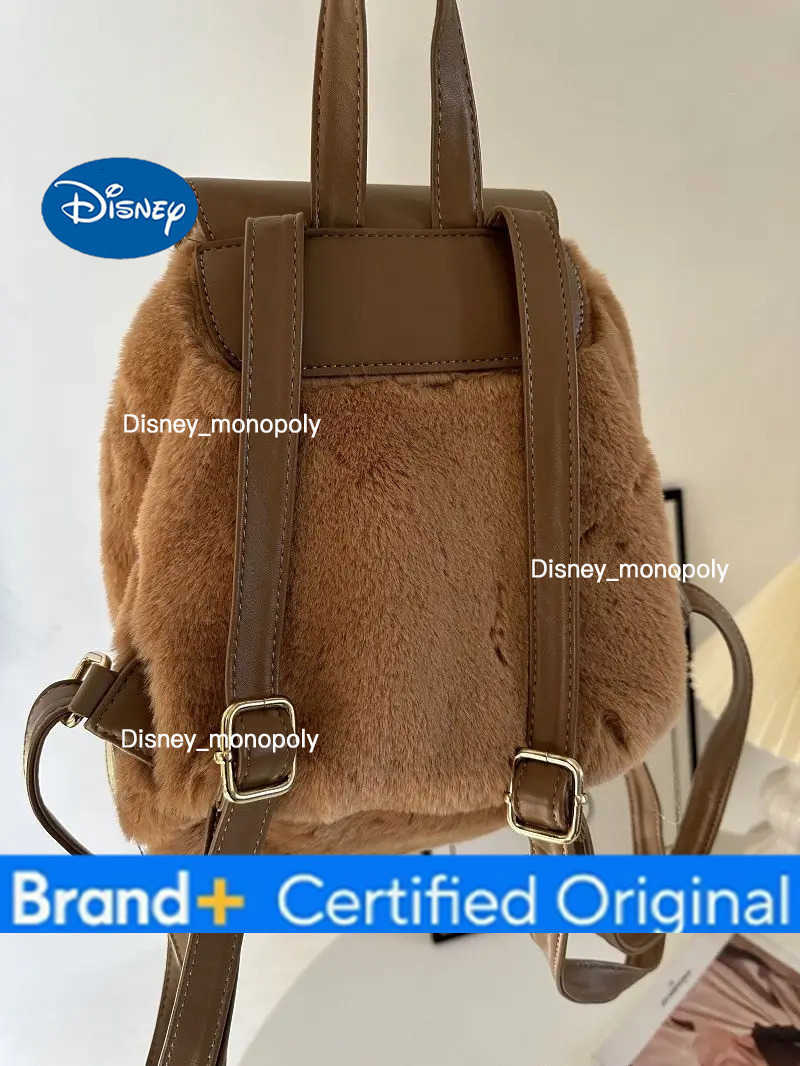 Disney Cartoon Backpack Duffy Bear Anime Plush Large Capacity Shoulder Bag Leisure Portable Plush Kawaii Handbag Girls Gifts H251225