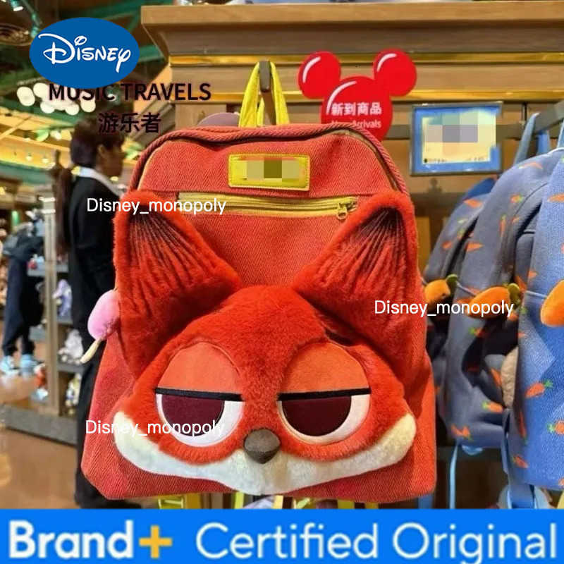 Disney Kawaii Zootopia Judy Hopps Backpack Parkdance Cute Plush Large Capacity Doll Bag Childrens Outing Bag Holiday Gift H251225