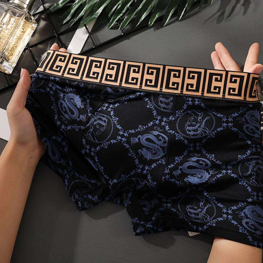 4pcs/set 95% Rayon 5% Bamboo Sports Boxers High Elastic Anti-Roll Running Fitness Breathable Men's Underwear X251225