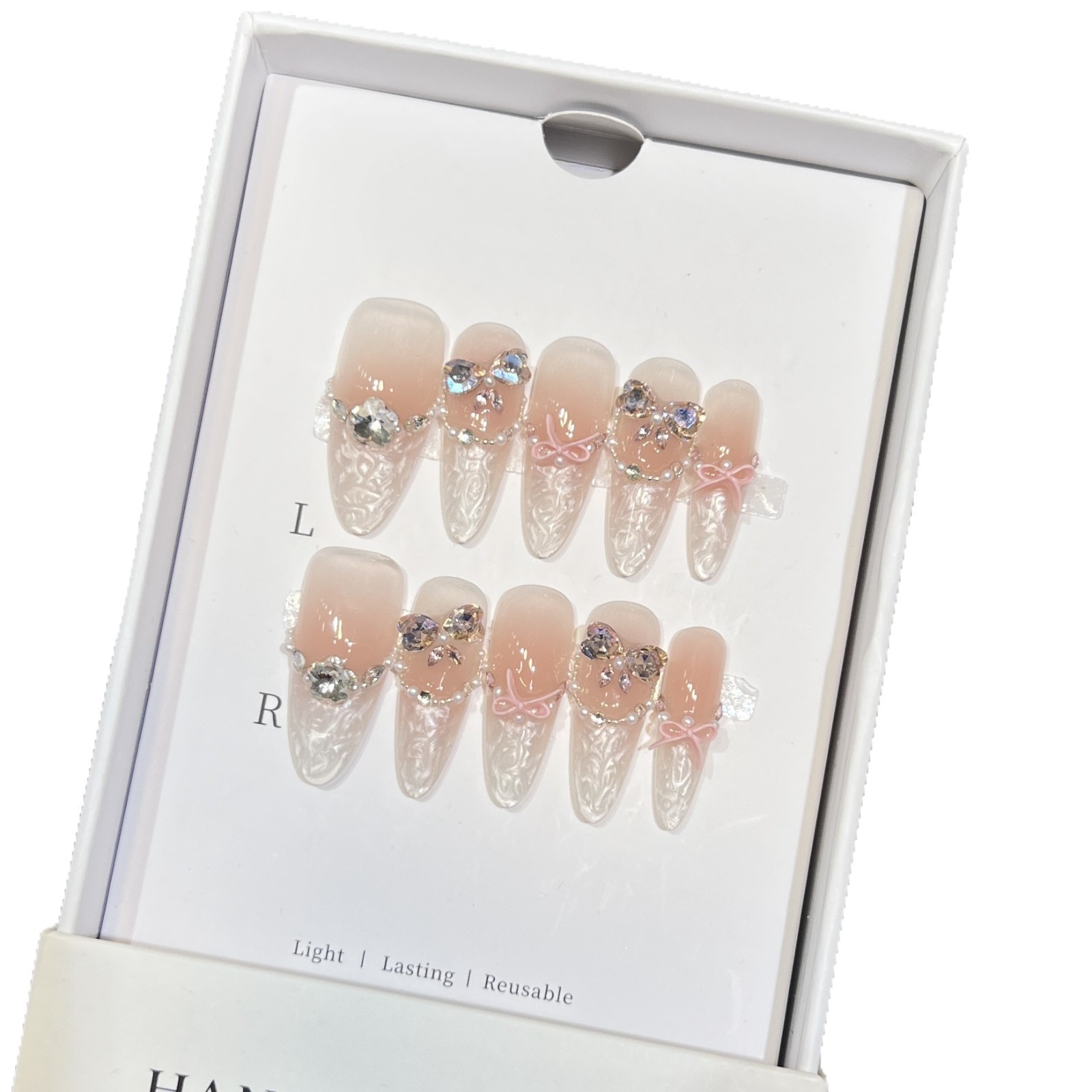 luxurious wearable nail art featuring flora fauna motif premium quality butterflies adorned with sparkly gems