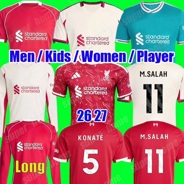 26 27 DIOGO J. WIRTZ EKITIKE MAC ALLISTER FRIMPONG soccer jersey 2026 football shirt GAKPO DIOGE JOTA DARWIN KERKEZ ISAK A.BECKER Player men kids kit uniforms