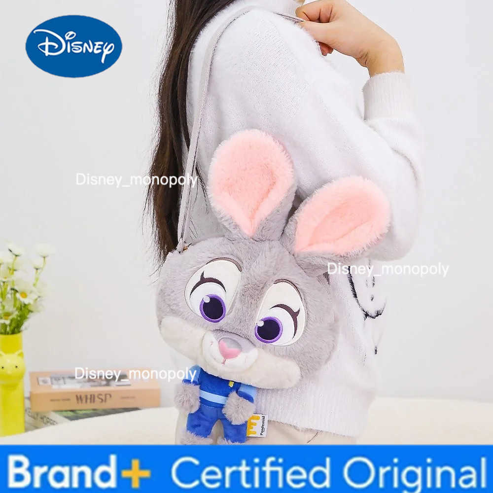 Disney Zootopia Judy Nick Plush Toy Adorable Face Large Capacity Shoulder Bag Full Body Design Big Head Character Design Gift H251225