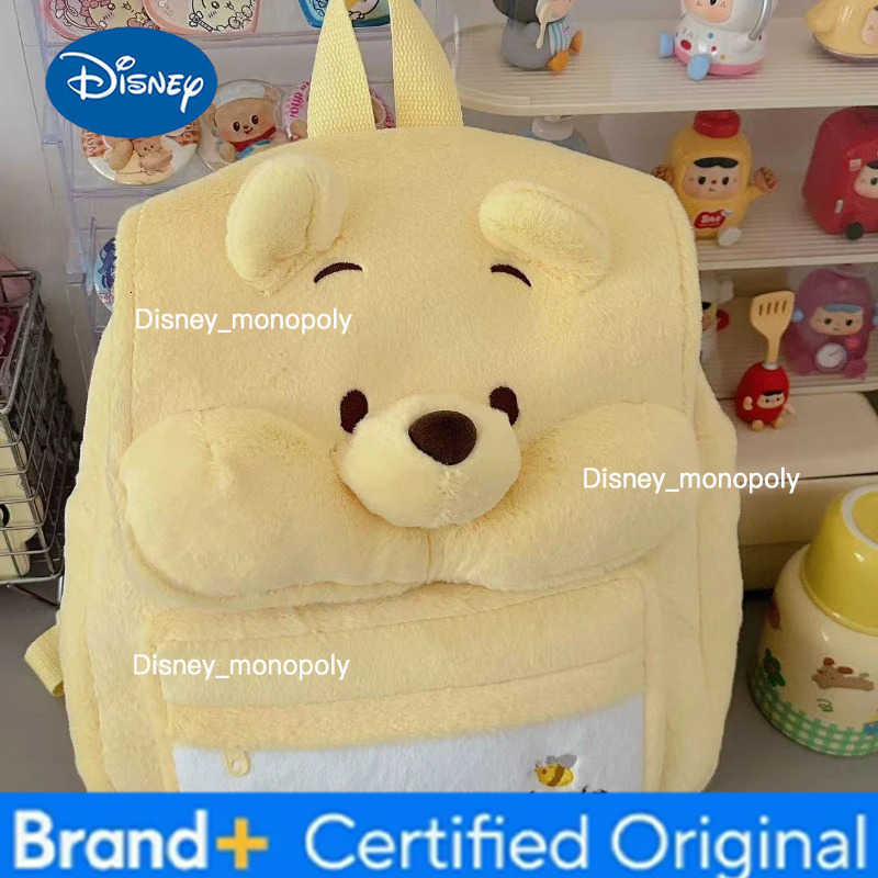 Disney Cute Cartoon Winnie Bear Backpack College Style Schoolbag Light Commuter Backpack H251225