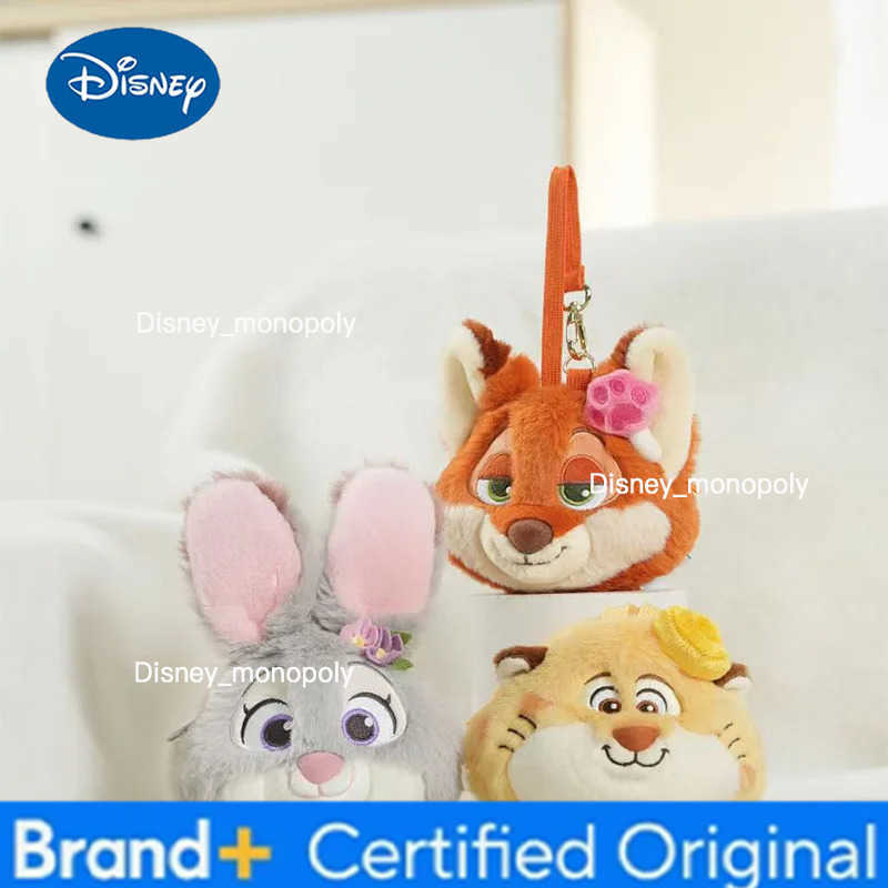 Disney Zootopia Cute Cartoon Characters Judi Nick Officer Leopard Spring Flower Series Plush Coin Purse Pendant Backpack Pendant H251225
