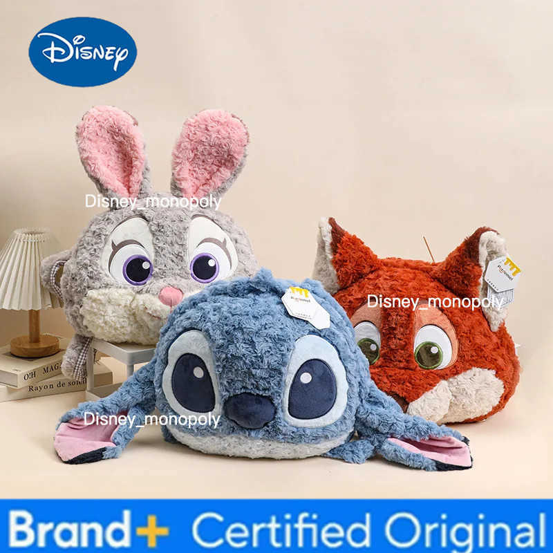 Disney Original Zootopia Judy Hopps Nick Wilde Plush Doll Backpack Stitch Big Head Doll Bag Hug Pillow Cute Room Sofa Decoration Gift H251225