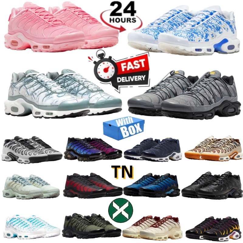 Free shipping Tn Plus tns Running Shoes for Men Women Lisboa Triple White Black Sky Blue Gradient Tennis Trees Green Breathable Mens Trainers outdoor Sports sneakers