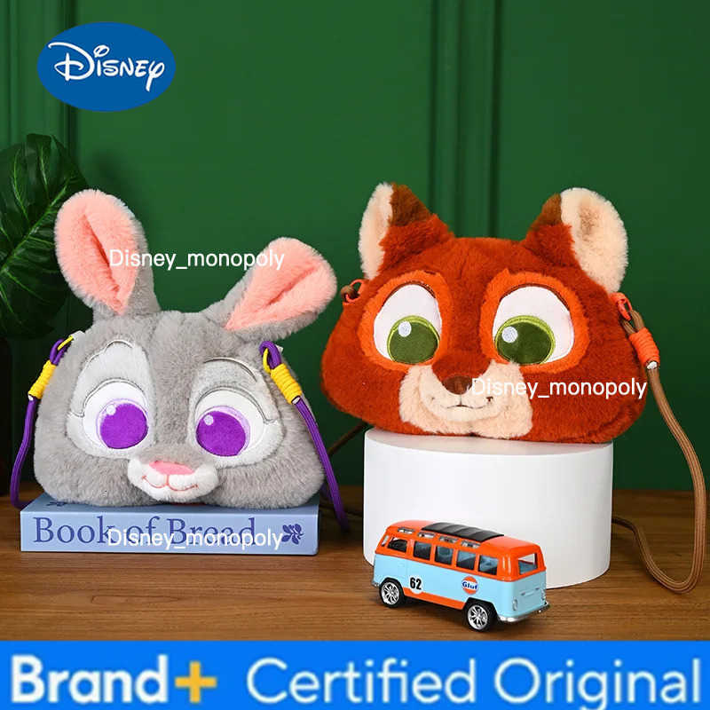 Disney Zootopia Cartoon Characters Figures Nick Wilde Judy Plush Crossbody Fashion design Bag design Adults Kids Lovely Christmas Gifts H251225