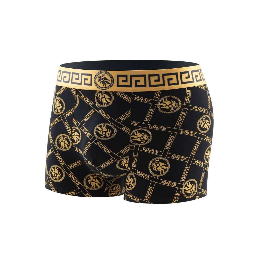 8 Piece Underwear Set Soft Comfortable High Quality Boxer Briefs Panties Black Gold Domineering Selling Men's Pants X251225
