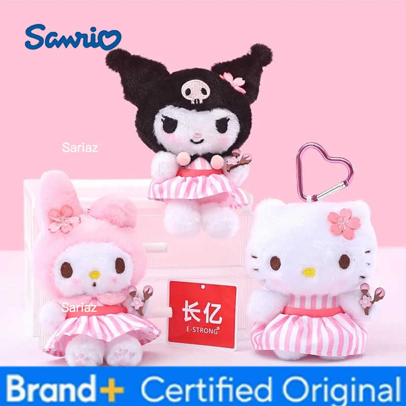 Sanrio Kawaii Hello Kitty Kuromi Plush Doll Toys Pendant Cute Plush Keychain Bag Pendant Christmas Gifts12CM H251225