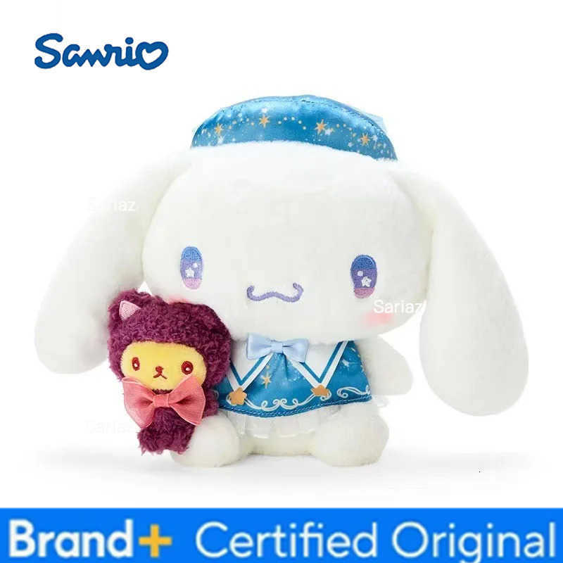 Sanrio 20cm Cute Cartoon Starry Night Magician Kuromi My Melody Cinnamoroll Hello Kitty Plush Doll Pillow Ornament Gift Toy H251225