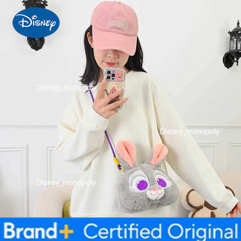 Disney Zootopia Cartoon Anime Figures Nick Judy Cute Plush Stuffed Crossbody Bag Fashion design creative People holiday uesful Bag Gift H251225