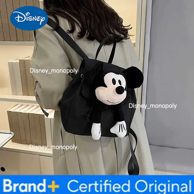 Disney 2025 Ears Kids Backpack Cute Mickey Mouse Doll Backpack Cartoon Fashionable Creative Bag Travel Bag Kids Gift H251225