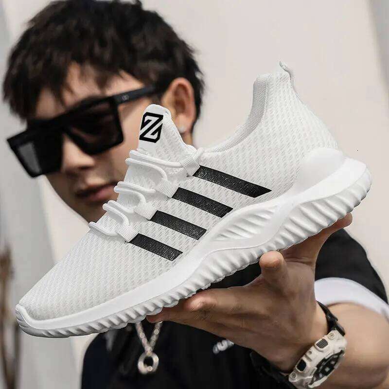 Lightweight Men's Running Outdoor Breathable Men Sports Shoes Anti-slip Male Sneakers Fashion Flexible Tennis Lace-up 3744 X251225