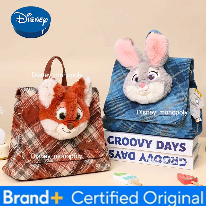 Disney Judy Nick New Womens Backpack Luxury Brand Original Womens Backpack Cartoon Fashion Casual Womens Bag Large Capacity H251225