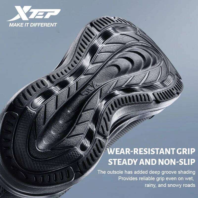 Xtep Running For Men Shock Absorption Cushioning Lightweight Sport Shoes Rubber Training Comfortable Sneakers 875419110052 X251225