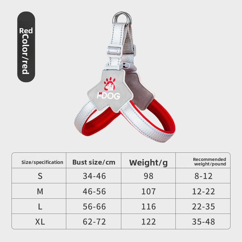 Breathable No Pull Dog Harness with Leash Reflective Adjustable Vest for Large Dogs Comfortable Outdoor Walking