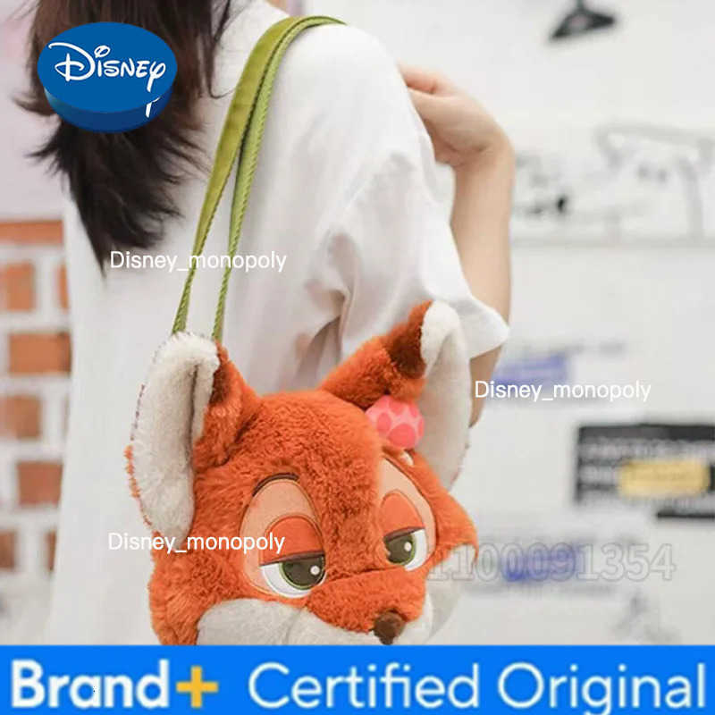 Disney Zootopia New Plush Crossbody Bag Cartoon Cute Womens Plush Single Shoulder Crossbody Bag 3D Fashion Plush Womens Bag H251225