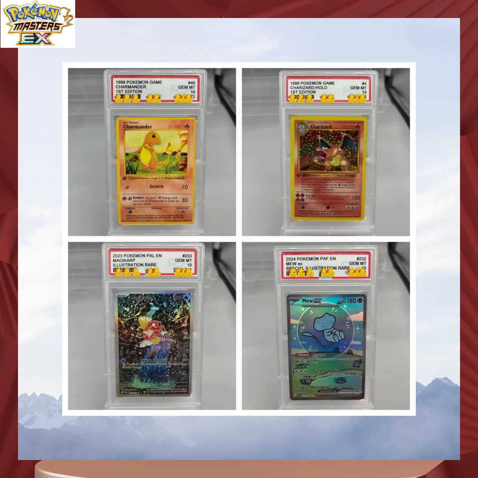 DIY PTCG Rating Card Collection Card 1999 POKEMON 1ST EDITION BULBASAUR 24/102 Copy 10Points Rating Card Anime Game Gift L25122577OV