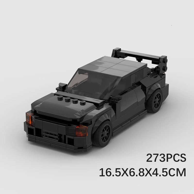 MOC building blocks are compatible with the Lego Lingling EVO 3rd generation racing car speed series JDM performance men's building blocks W25040