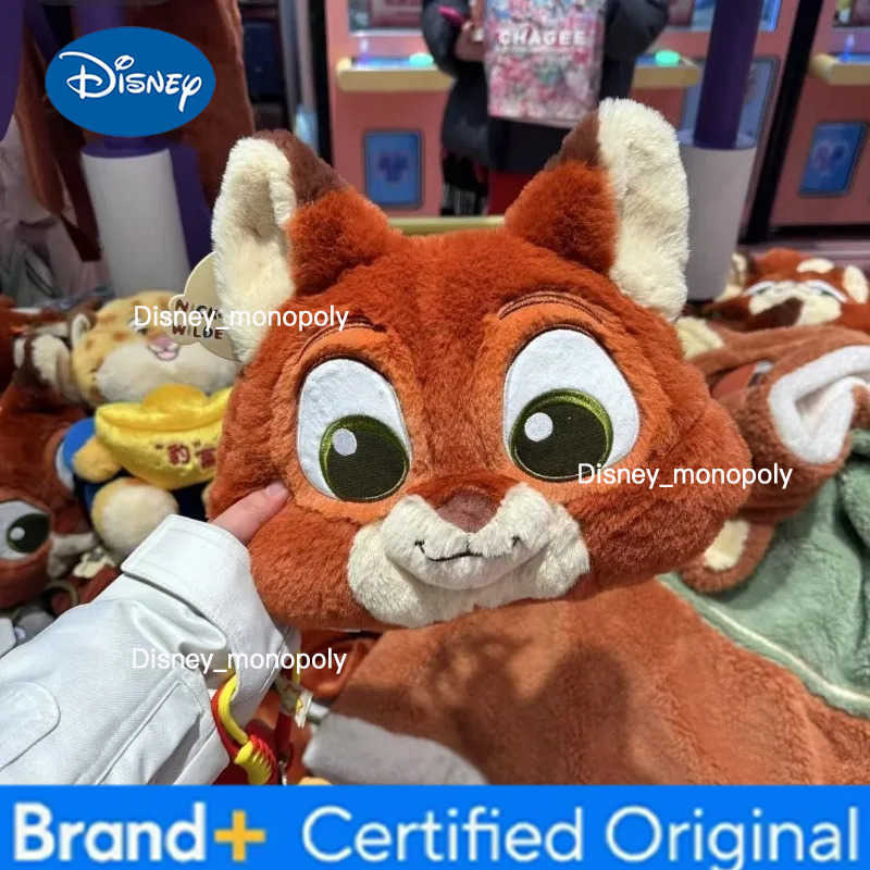 Disney Kawaii Zootopia Cartoon Crossbody Bag Judy Nick Big Headed Bag Crossbody Plush Bag for Cosplay Costumes Accessories Gift H251225
