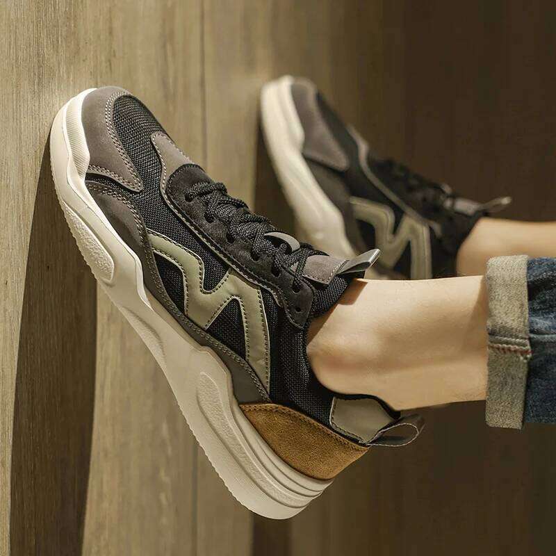 Men's Sports Designer New Soft Sole Casual Lightweight Men Shoes Spring Autumn Fashion Net Face Hollow Platform Outdoor X251225