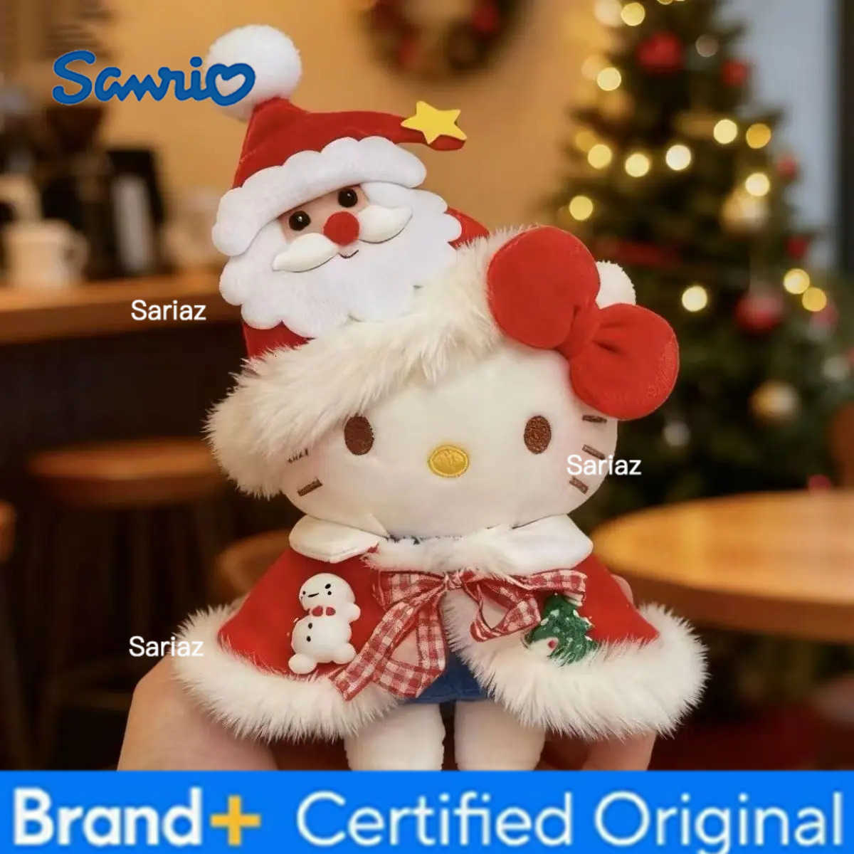 Sanrio Genuine Hello Kitty Christmas limited KT Cat Plush Keychain Bag Keychain Couple Best Friend Girl Birthday Christmas Gifts H251225