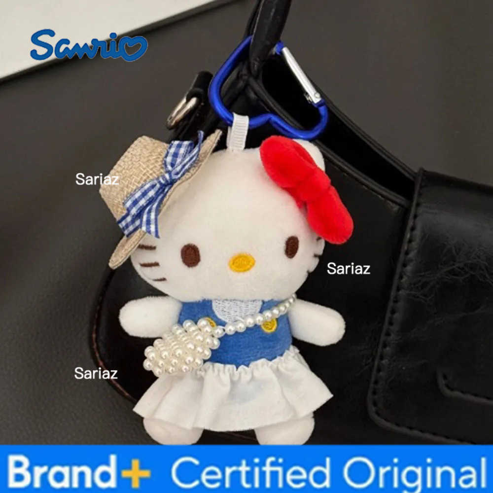 Sanrio 12cm Anime Figures Hellokitty Stuffed Dolls Plush Key Chains Backpack PendantGifts H251225