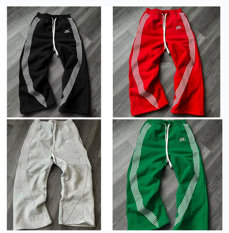 (Men's Pants Y2k American Casual Pants Men Women Harajuku Retro Cherry Blossom Embroidery Loose Sports Pants Casual Fashion Wide Leg Pants