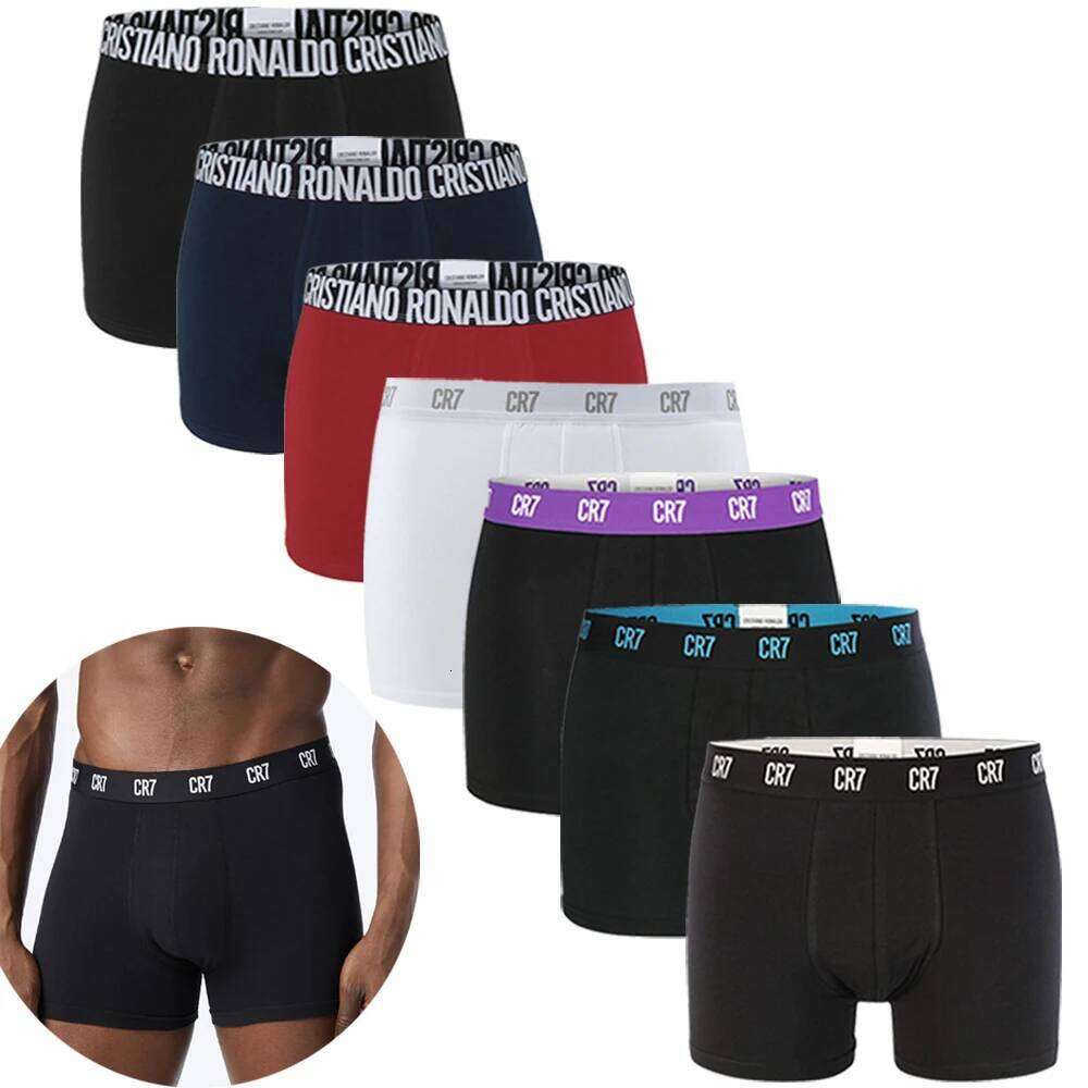 CRIIS SEVEN 7 Boxer Briefs Pack Mens Cristiano Ronaldo Basic Cotton Underwear Man Trunks Gym Shorts Men Underpants Comfortable X251225
