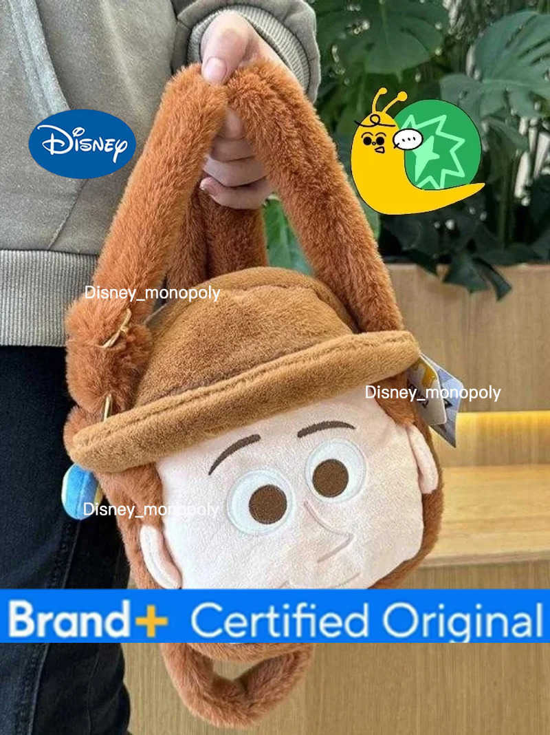 Disney Potdemiel Toy Story Buzz Lightyear Woody Womens Plush Shoulder Bag Cute Anime Cartoon Handbag Crossbody Bag Toys Gifts H251225