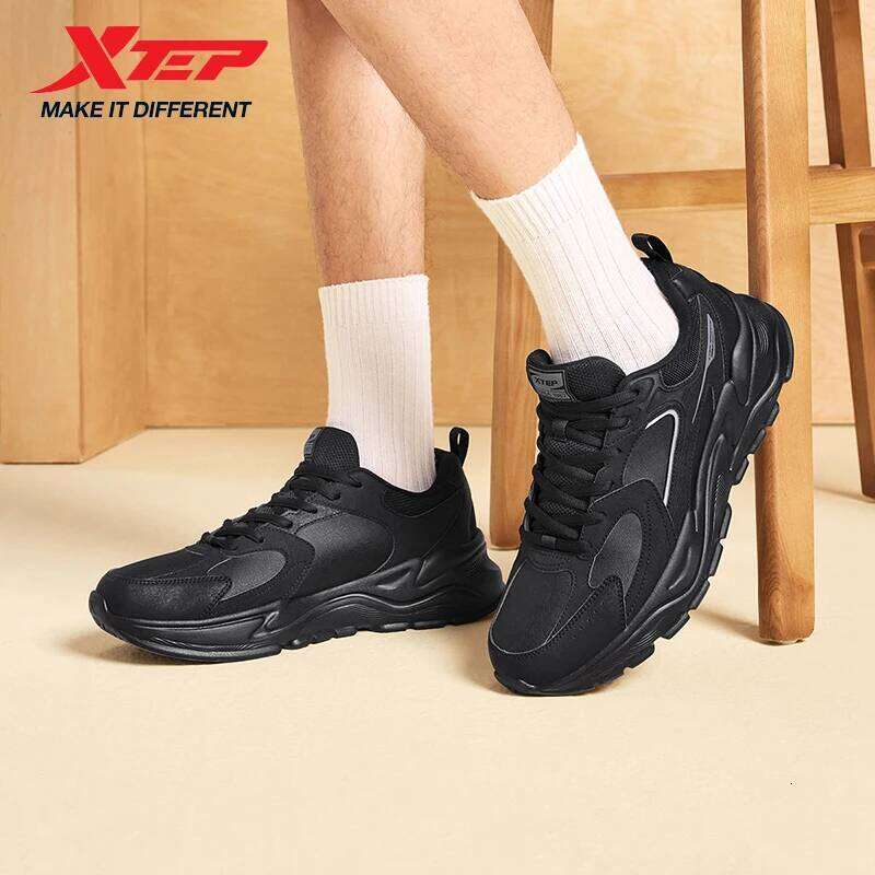 Xtep Men's Casual Shoes 2025 Winter Street Style Cushion Lightweight Wear-Resistant Breathable Walking Sneakers 875419320005 X251225