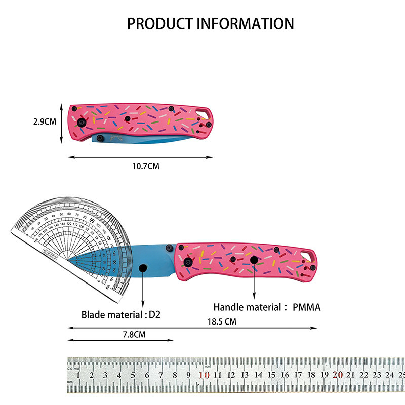 High-quality donut G10 handle BM 535 outdoor camping folding knife EDC tool manufacturer wholesale