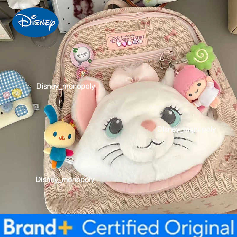 Disney Cartoon Marie Cat girl cute and sweet new fashion exquisite creative versatile college style large capacity backpack H251225