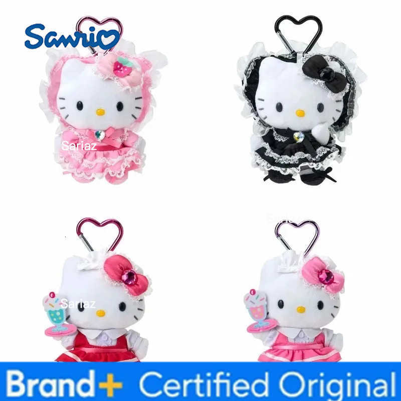 Sanrio Maid Dessert Series Hello kitty Plush Doll Toy Keychain Maid Loli Lace Black Skirt kitty cat Stuffed Plushies Bag Pendant H251225