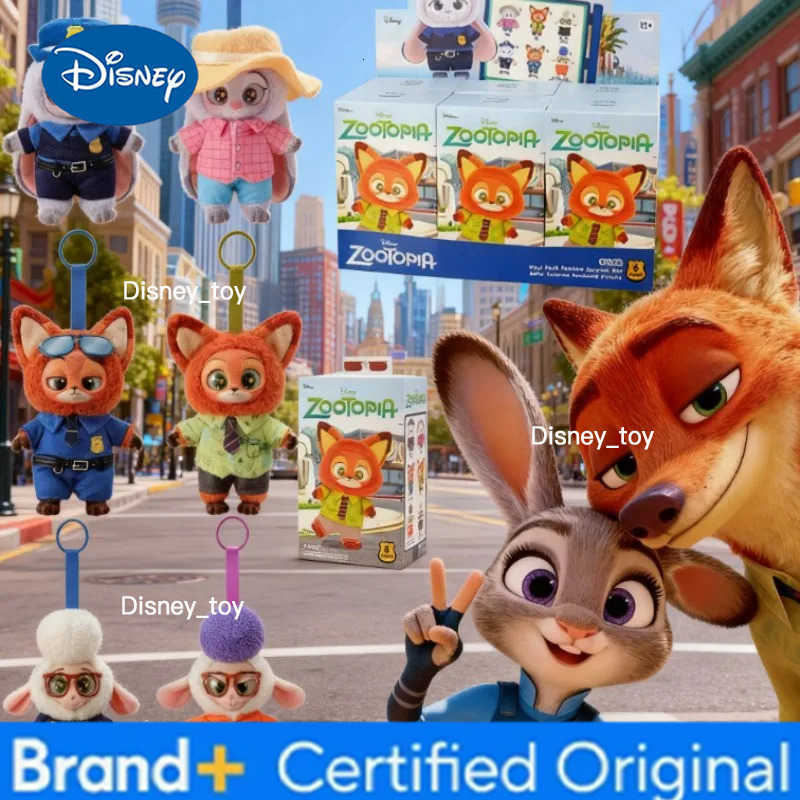 Disney Trendy Zootopia Collectible Vinyl Blind Box with Cute Cartoon Plush Toy Pendant Unisex Surprise Mystery Gift for AllAge H251225