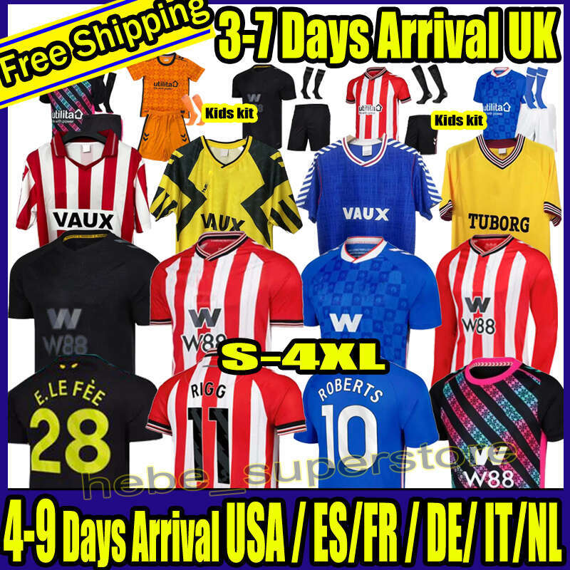 S-4XL 25 26 SuNDerLAnD Soccer Jerseys Kids Kit Player Version Training Home Away Third 2025 Football Shirt Goalkeeper ROBERTS GOOCH STEWART DIALLO CLARKE PRITCHARD