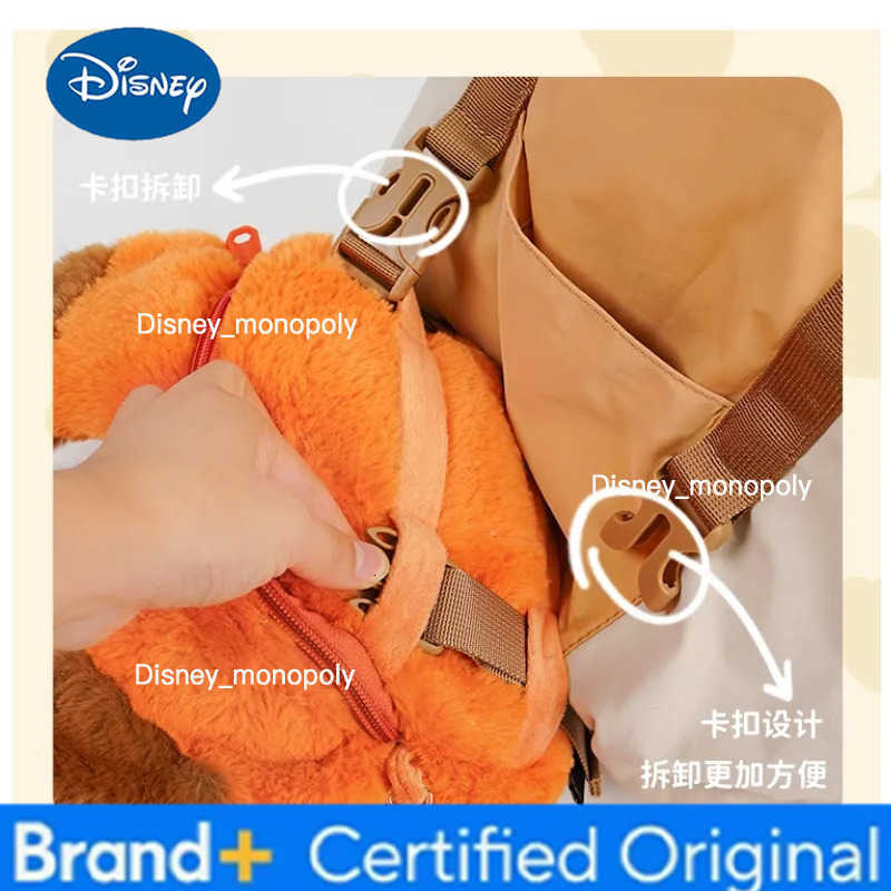 Disney 2025 Cute Plush Texture 3D Character Restoration Detachable Strap Lightweight Easy Storage Women Travel Judy Nick Crossbody Bag H251225