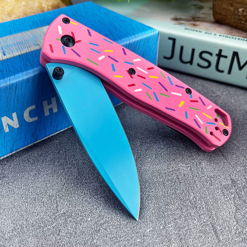 High-quality donut G10 handle BM 535 outdoor camping folding knife EDC tool manufacturer wholesale