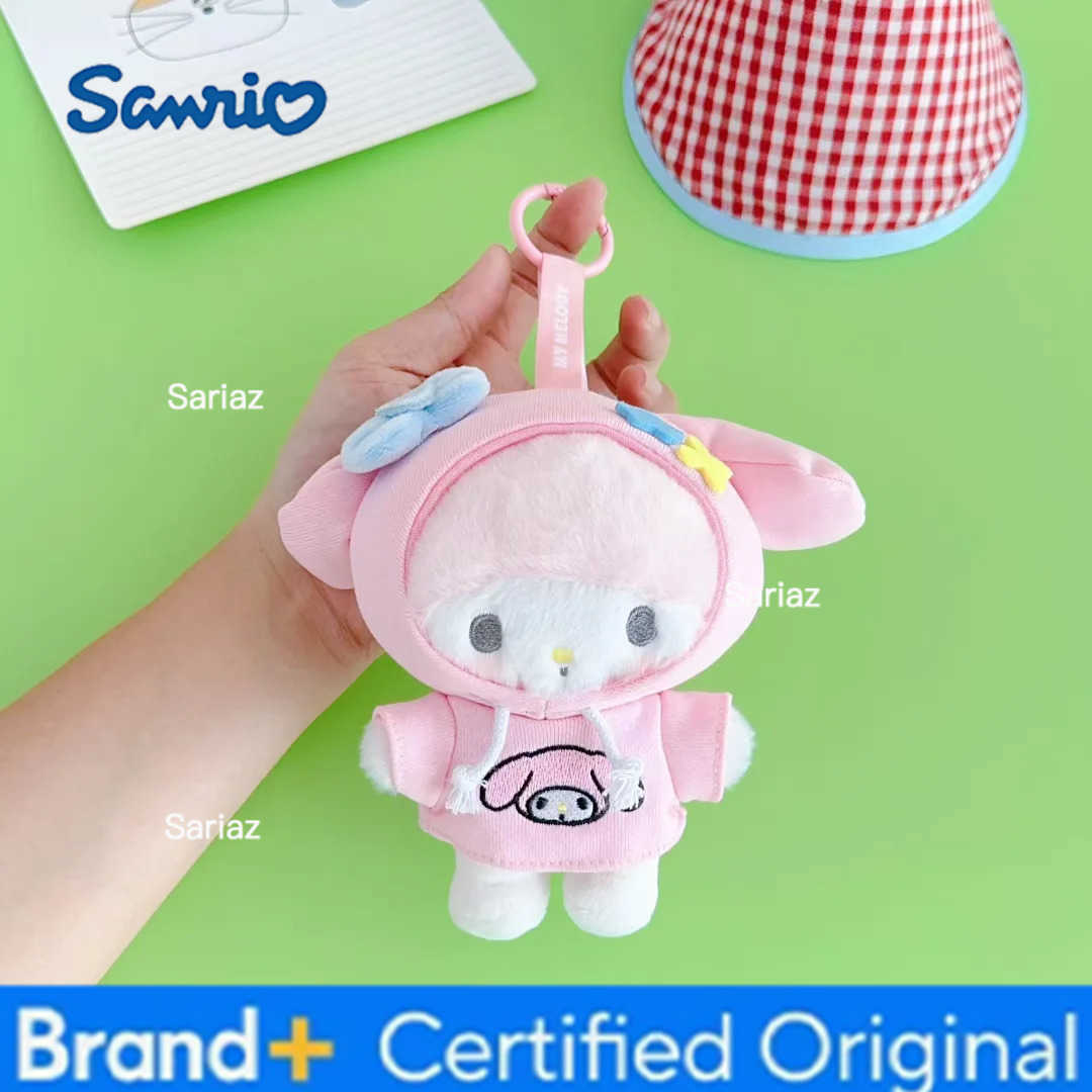 Sanrio SanrioNew Kuromi Melody Hello Kitty Plush Keychain Hanging Accessory Cartoon Bag Charm Gift for Girls Children Christmas Present H251225