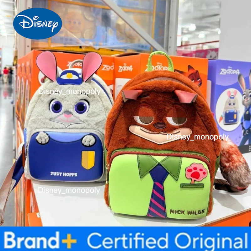 Disney Zootopia Series Judith Nick Backpack Winter Backpack Cartoon Backpack Christmas Surprise Birthday Gifts H251225