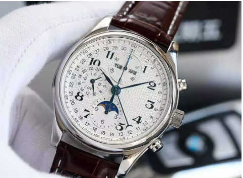 Master 8-hand moon phase stainless steel chronograph men's waterproof watch, fully automatic mechanical men's watch Q251225