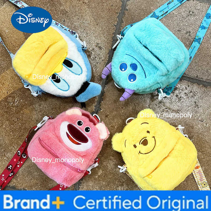 Disney Kawaii Plush Backpack Small Bag Cute Strawberry Bear Shoulder Bag Cartoon Monster University Sullivan Doll Bag H2512251