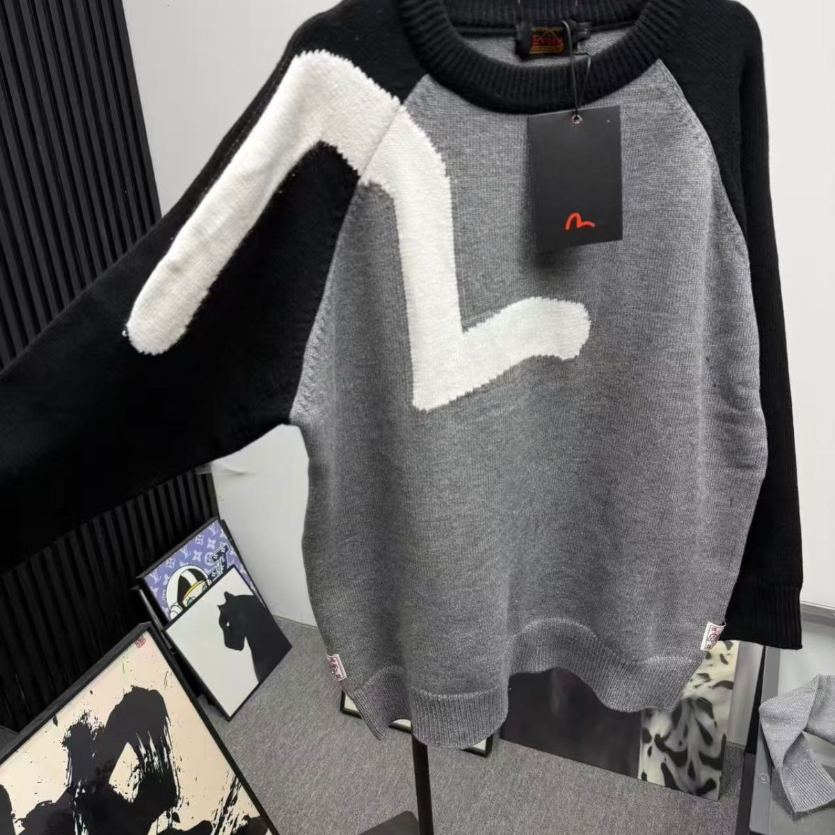 Three Labels Light Luxury Hot-Selling Autumn Winter New Loose Couple Knitted Sweater Simple Seagull Youth Trendy Style
