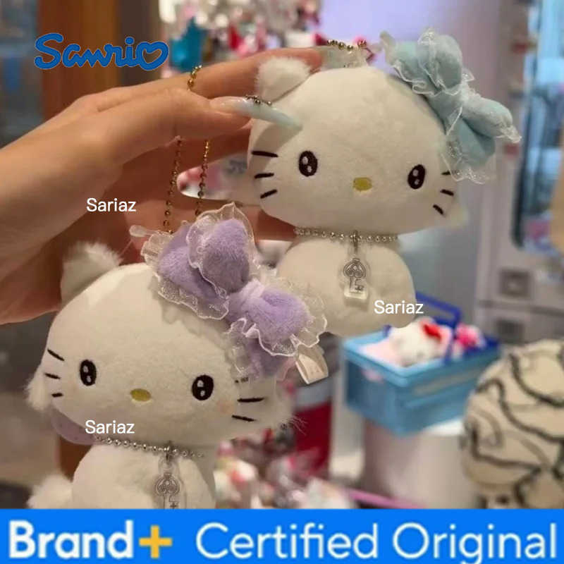 Sanrio NEW 50th Hello Kitty Sweet bow Charmmy Kitty Stuffed Plush Doll pendant Cartoon Kitty Plush toy heart kitten bag charm H251225