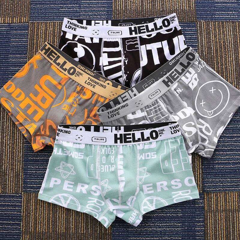 Men Underwear BoxerShorts Cotton Man Panties Male Boxers Breathable Comfortable Mens Printed Underpants Sexy cuecas calzoncillos X251225