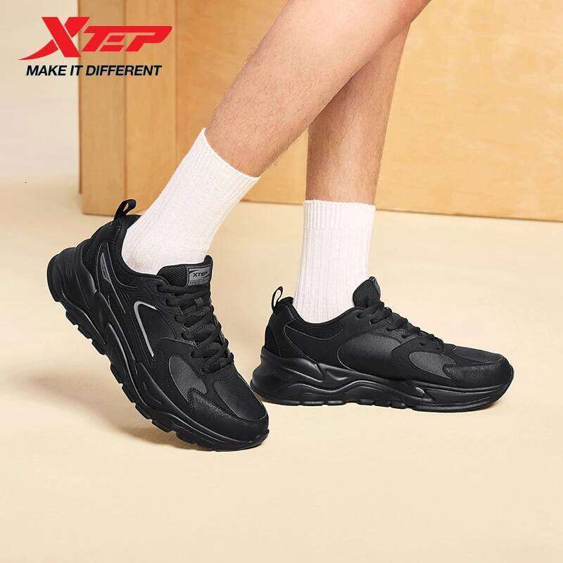 Xtep Men's Casual Shoes 2025 Winter Street Style Cushion Lightweight Wear-Resistant Breathable Walking Sneakers 875419320005 X251225