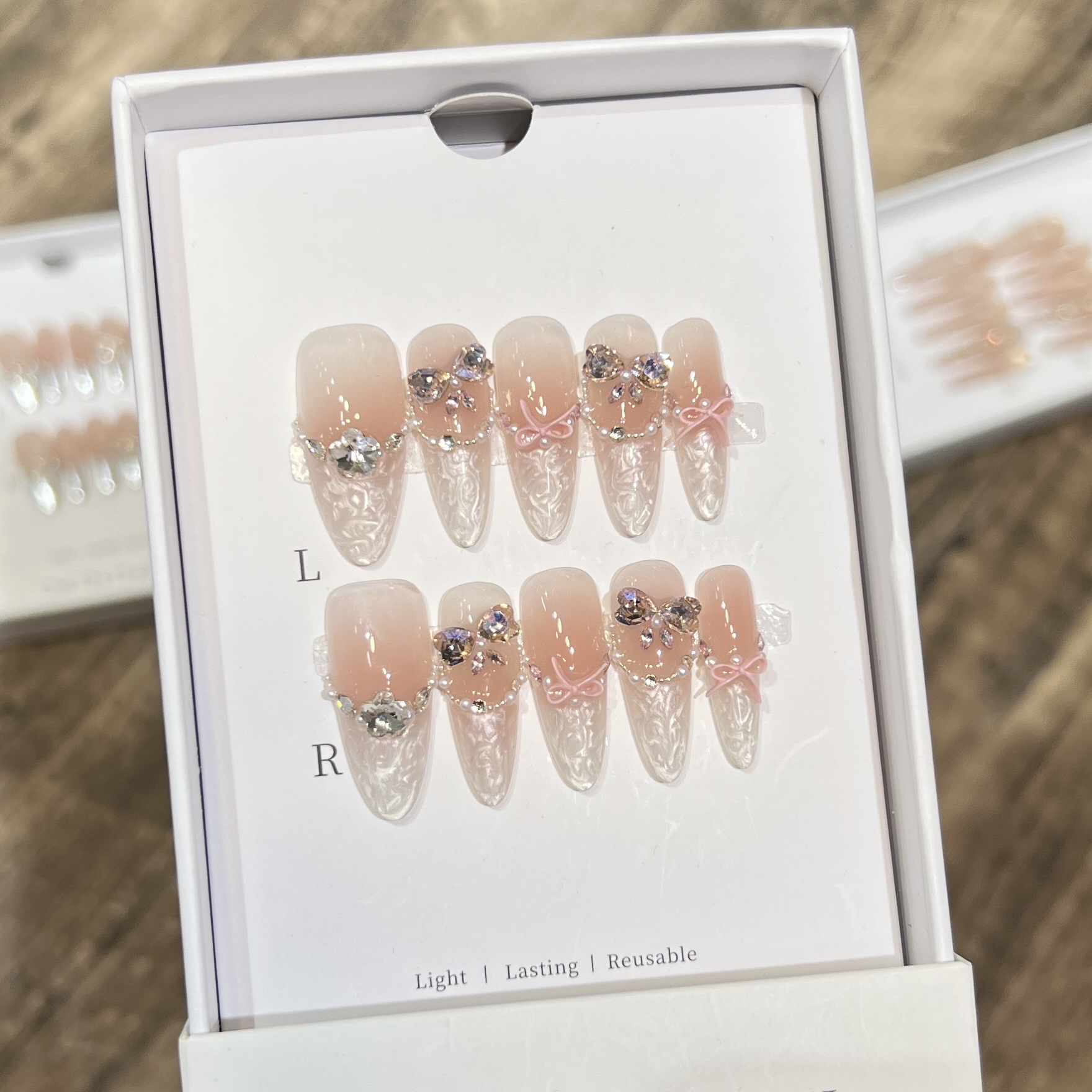 luxurious wearable nail art featuring flora fauna motif premium quality butterflies adorned with sparkly gems