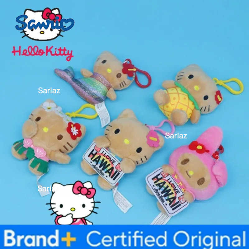 Sanrio Hello Kitty Pendant Keychain Plush Doll Bag Charm Cartoon Backpack Decoration Melody Anime Keyrings Holder Charm Jewelry H251225